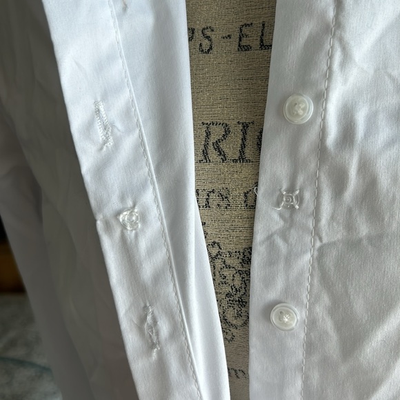 Time & Tru White Button Down Shirt - Medium - Picture 3 of 7